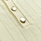 Gucci 2026 Web Stripe Knit Polo — Ivory | Made in Italy