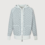 Dior 24FW Oblique Jacquard Cashmere Reversible Zip Jacket