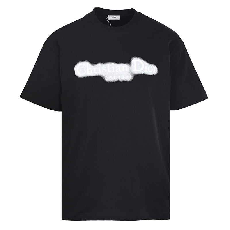 Dior Black and White Brushstroke T-Shirt