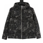 Gucci Splatter-Paint Hooded Down Jacket