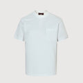 Gucci 2026 Horsebit Pocket T-Shirt — Ice Blue | Made in Italy