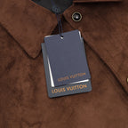 Louis Vuitton Suede Jacket with Large Floral Embroidery