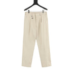 Prada Trousers with Triangle Logo Keychain