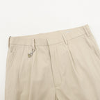 Prada Trousers with Triangle Logo Keychain