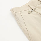 Prada Trousers with Triangle Logo Keychain