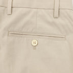 Prada Trousers with Triangle Logo Keychain
