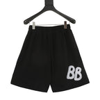 Gucci × Balenciaga 2023 Fall/Spring Collaboration Series: Logo-Print Colorful Hand-Painted Shorts