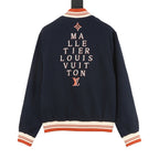 LOUIS VUITTON LV Overlapping Lettering Embroidery Baseball Jacket
