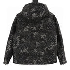 Gucci Splatter-Paint Hooded Down Jacket