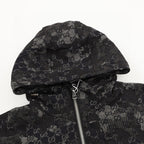 Gucci Splatter-Paint Hooded Down Jacket