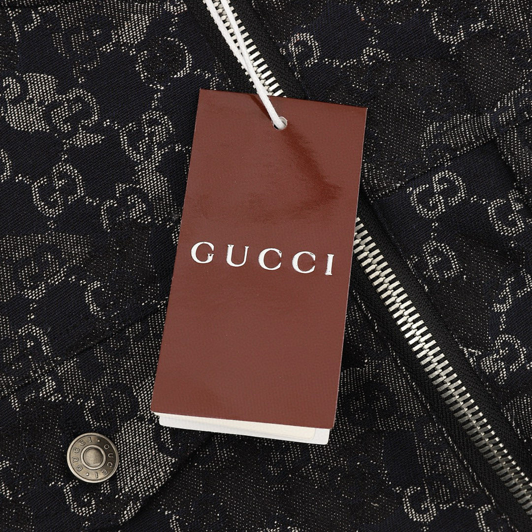 Gucci Splatter-Paint Hooded Down Jacket