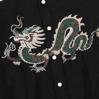 Louis Vuitton Chinese Dragon Embroidered & Paneled Baseball Jacket