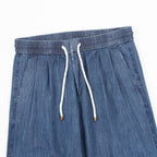 Brunello Cucinelli Drawstring Herringbone Linen Trousers