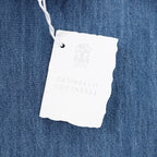Brunello Cucinelli Drawstring Herringbone Linen Trousers