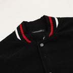CHROME HEARTS Horseshoe Embroidery Patchwork Baseball Jacket