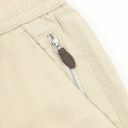 Brunello Cucinelli Drawstring Herringbone Linen Trousers