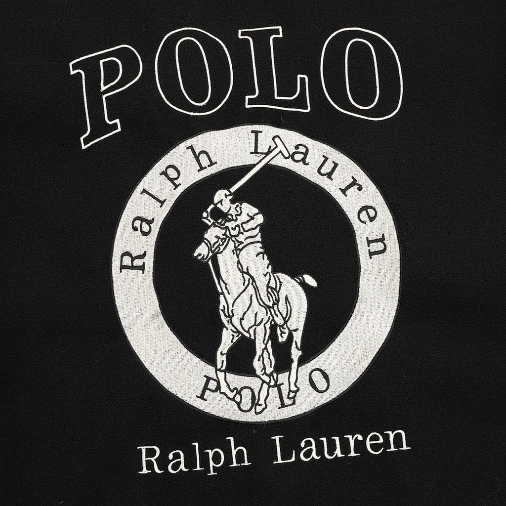 RALPH LAUREN Polo Pony Embroidery Patchwork Baseball Jacket