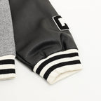 THOM BROWNE Four-Bar Multi-Embroidery Baseball Jacket
