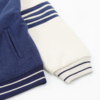 THOM BROWNE Four-Bar Patchwork Baseball Jacket
