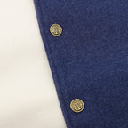 THOM BROWNE Four-Bar Patchwork Baseball Jacket
