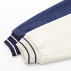 THOM BROWNE Four-Bar Patchwork Baseball Jacket