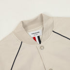 THOM BROWNE Four-Bar Baseball Jacket