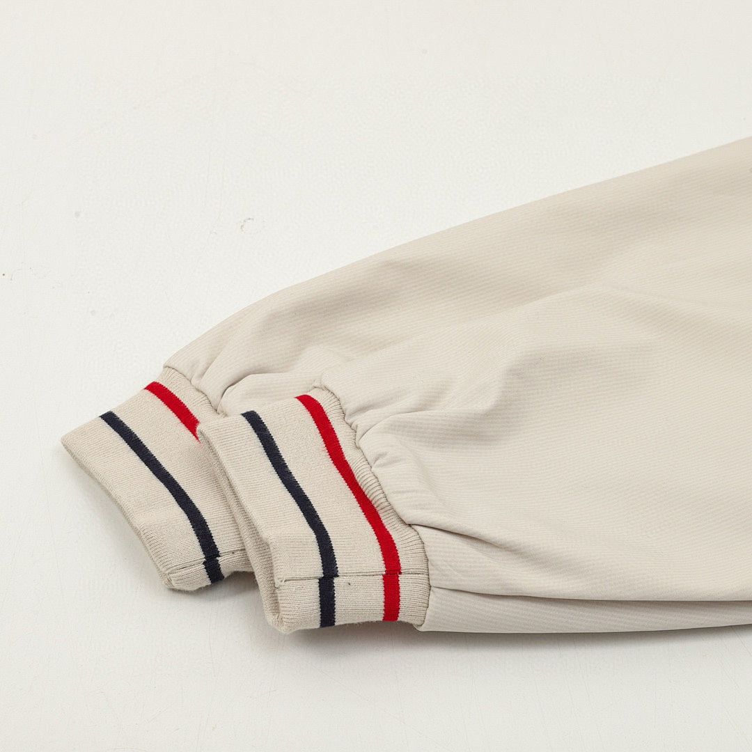 THOM BROWNE Four-Bar Baseball Jacket