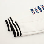 THOM BROWNE Four-Bar Multi-Embroidery Baseball Jacket