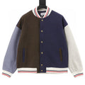 THOM BROWNE Two-Tone Colorblock Baseball Jacket