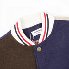 THOM BROWNE Two-Tone Colorblock Baseball Jacket