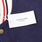 THOM BROWNE Two-Tone Colorblock Baseball Jacket