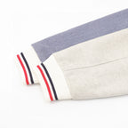 THOM BROWNE Two-Tone Colorblock Baseball Jacket