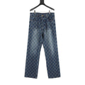Louis Vuitton Damier-Pattern Denim Skate Trousers