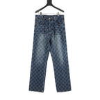 Louis Vuitton Damier-Pattern Denim Skate Trousers