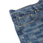 Louis Vuitton Damier-Pattern Denim Skate Trousers