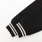 SAINT LAURENT PARIS Classic Leather-Trim Baseball Collar Jacket