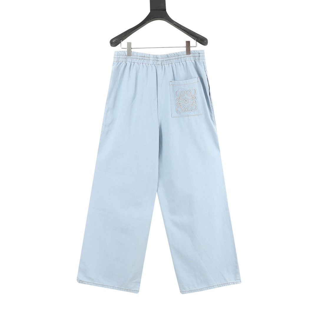 Loewe Embroidered Denim Trousers