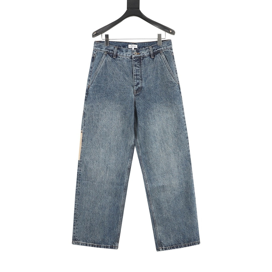 Loewe Embroidered Denim Trousers