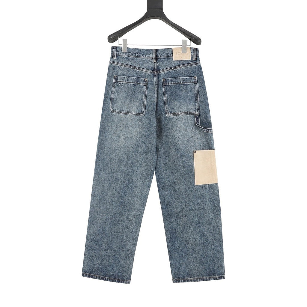 Loewe Embroidered Denim Trousers