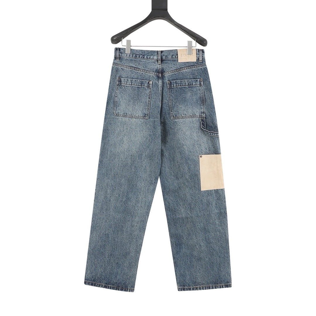 Loewe Embroidered Denim Trousers