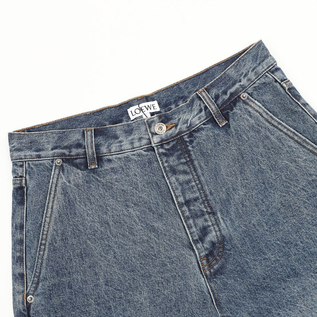 Loewe Embroidered Denim Trousers