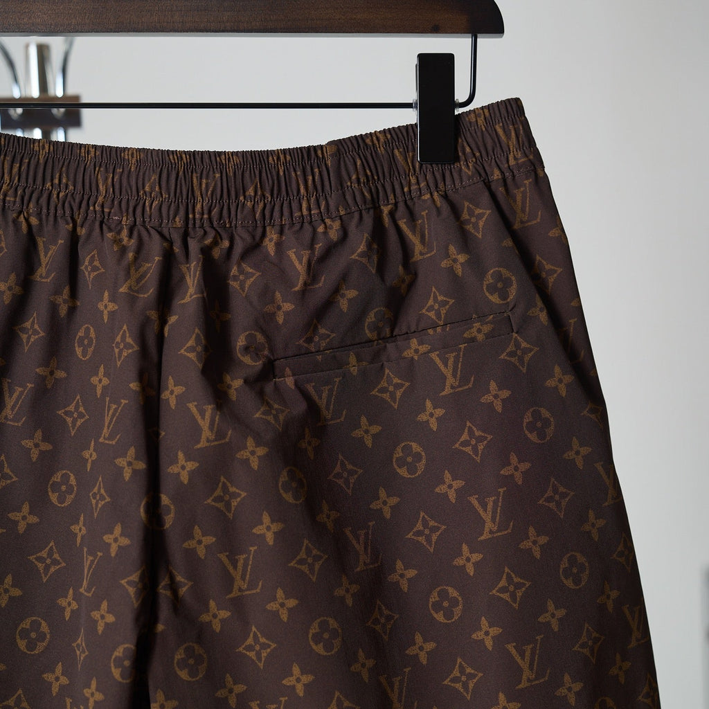 LOUIS VUITTON Monogram Drawstring Shorts