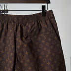 LOUIS VUITTON Monogram Drawstring Shorts