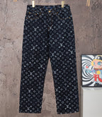 LOUIS VUITTON Monogram Jacquard Denim Jeans