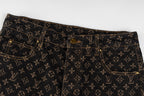 LOUIS VUITTON Monogram Wide-Leg Denim Jeans