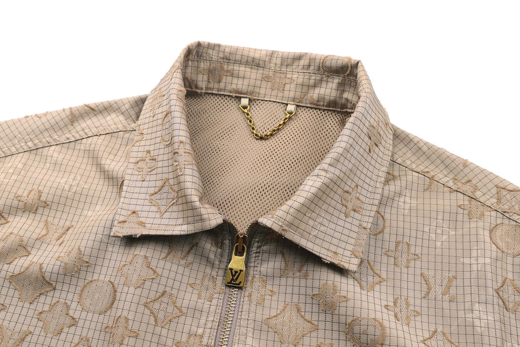 LOUIS VUITTON Monogram Grid Zip Jacket