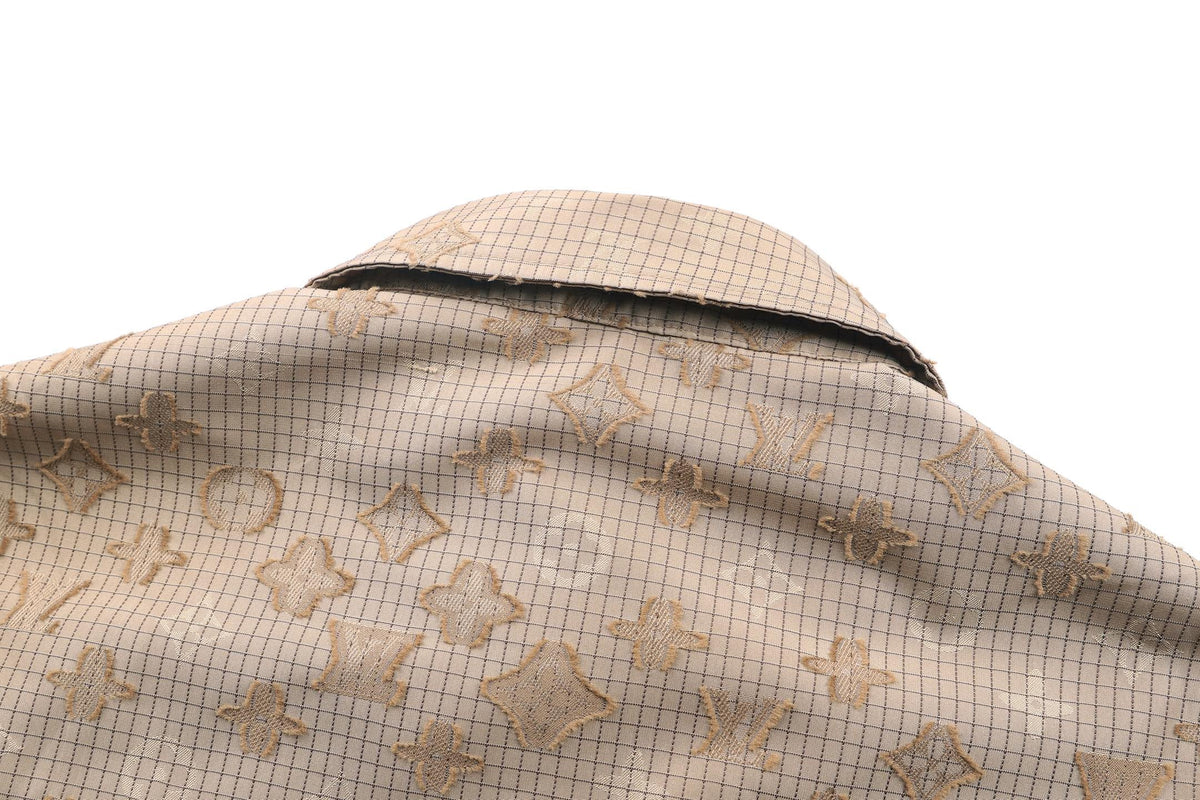 LOUIS VUITTON Monogram Grid Zip Jacket