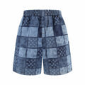 LOUIS VUITTON Monogram Patchwork Denim Shorts