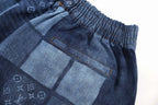 LOUIS VUITTON Monogram Patchwork Denim Shorts