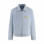 LOUIS VUITTON Floral LV Embroidered Denim Jacket